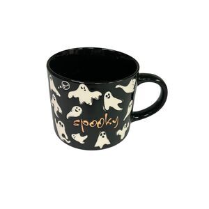 Spooky Ghosts Halloween Ceramic Black Playful  Mug